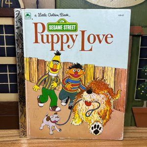 Vintage 1983 Sesame Street Puppy Love Book Children's Television Workshop